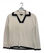 theoryセオリー）の古着「Wave Boucle OW LS Pullover」｜アイボリー