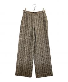 theory（セオリー）の古着「ツイードスラックス」｜ブラウン