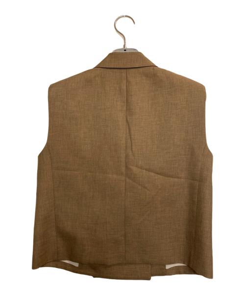 theory（セオリー）theory (セオリー) ダブルフェイスベスト ブラウンの古着・服飾アイテム