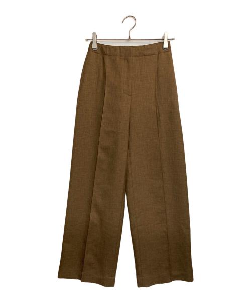theory（セオリー）theory (セオリー) City Twill Deep Pleated Pant ブラウン サイズ:XX0の古着・服飾アイテム