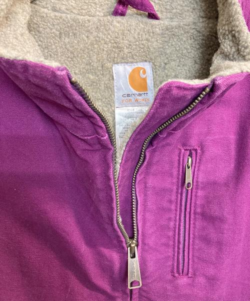 CarHartt（カーハート）CarHartt (カーハート) 裏ボアダックベスト パープル サイズ:Largeの古着・服飾アイテム