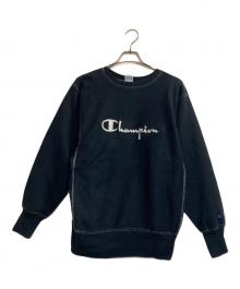 Champion REVERSE WEAVE（チャンピオン リバース ウィーブ）の古着「ロゴスウェット」｜ブラック