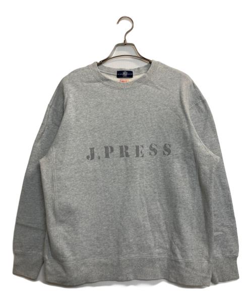 J.PRESS（ジェイプレス）J.PRESS (ジェイプレス) impre store クルーネックスウェット グレー サイズ:38の古着・服飾アイテム