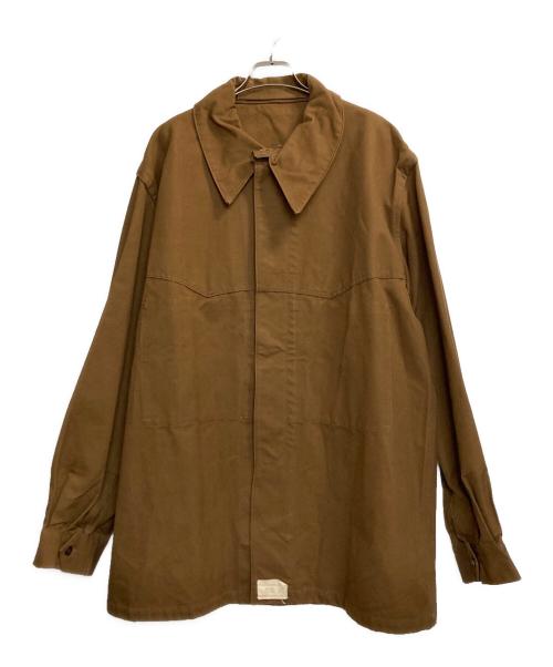 ---（---）--- (---) レイルロードコート ブラウン サイズ:-の古着・服飾アイテム