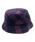Vivienne Westwood (ヴィヴィアンウエストウッド) オーブボタンチェックハット パープル：5000円