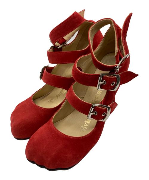 Vivienne Westwood（ヴィヴィアンウエストウッド）Vivienne Westwood (ヴィヴィアンウエストウッド) アニマルトゥスウェードパンプス レッド サイズ:24cmの古着・服飾アイテム