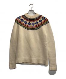 FRED PERRY（フレッドペリー）の古着「クルーネックセーター」｜ホワイト