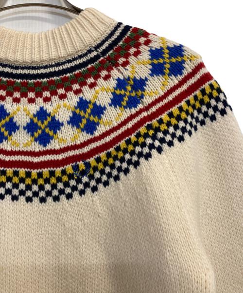 FRED PERRY（フレッドペリー）FRED PERRY (フレッドペリー) クルーネックセーター ホワイト サイズ:記載なしの古着・服飾アイテム