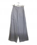 JIMWAGジムワッグ）の古着「Stripe BB Pants」｜ブルー×ホワイト