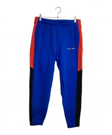 LACOSTE（ラコステ）の古着「サイドラインスウェットパンツ」｜ブルー×レッド