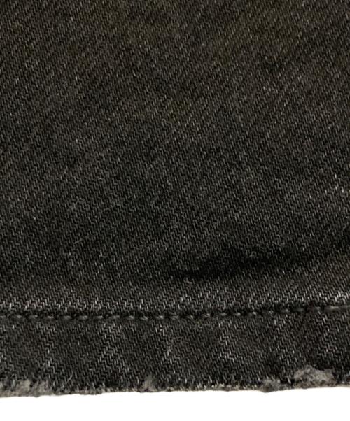 GANNI（ガニー）GANNI (ガニー) ストレートデニムパンツ ブラック サイズ:27の古着・服飾アイテム