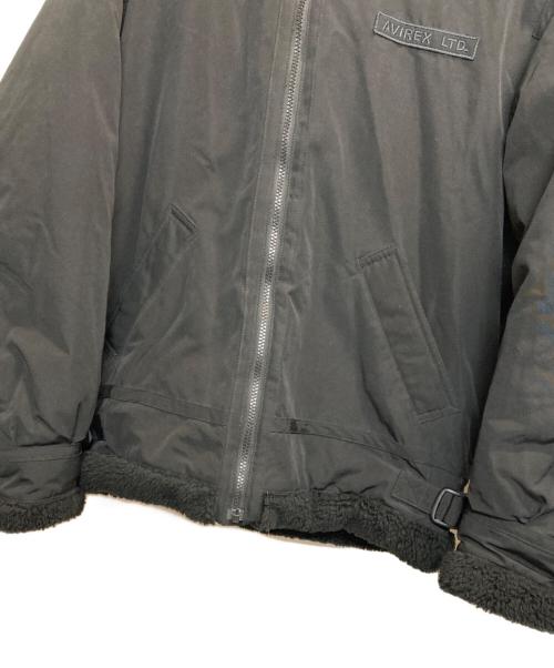 AVIREX（アヴィレックス）AVIREX (アヴィレックス) 中綿ボアジャケット ブラック サイズ:Lの古着・服飾アイテム