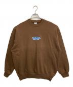 KEBOZ×nuiケボズ×）の古着「刺繍スウェット」｜ブラウン
