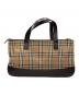 BURBERRY (バーバリー) ノバチェックトートバッグ ベージュ×ブラウン：18000円