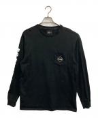F.C.R.B.エフシーレアルブリストル）の古着「AUTHENTIC L/S TEAM POCKET TEE」｜ブラック