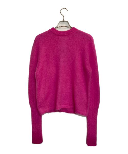 MEYAME（メヤメ）MEYAME (メヤメ) FLUFFY PULLOVER CARDIGAN / フラッフィーモヘア混カーディガン ピンク サイズ:Fの古着・服飾アイテム