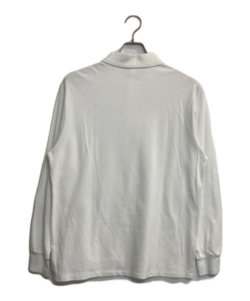 LACOSTE（ラコステ）LACOSTE (ラコステ) L/Sポロシャツ ホワイト サイズ:Lの古着・服飾アイテム