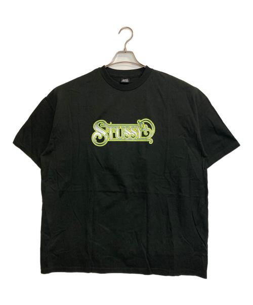stussy（ステューシー）stussy (ステューシー) CARNEY T / ロゴプリントTシャツ ブラック サイズ:XXLの古着・服飾アイテム