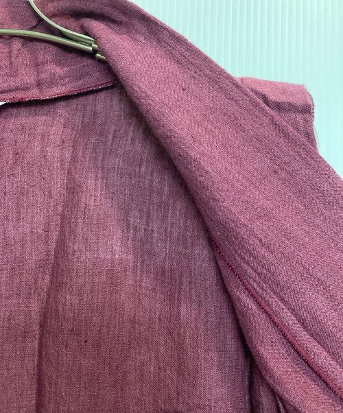 SOU・SOU（ソウソウ）SOU・SOU (ソウソウ) リネンロングベスト ボルドー サイズ:Sの古着・服飾アイテム