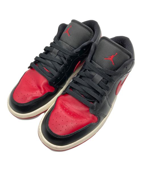 NIKE（ナイキ）NIKE (ナイキ) WMNS AIR JORDAN 1 LOW ブラック×レッド サイズ:27.5cmの古着・服飾アイテム