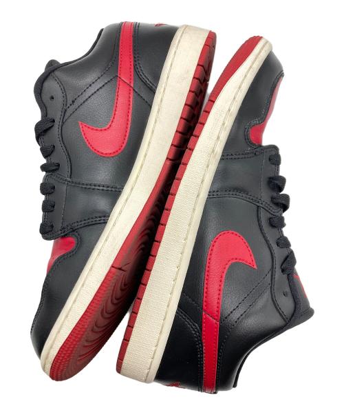 NIKE（ナイキ）NIKE (ナイキ) WMNS AIR JORDAN 1 LOW ブラック×レッド サイズ:27.5cmの古着・服飾アイテム
