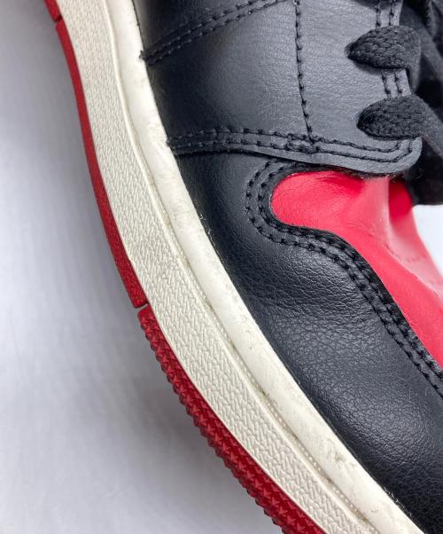 NIKE（ナイキ）NIKE (ナイキ) WMNS AIR JORDAN 1 LOW ブラック×レッド サイズ:27.5cmの古着・服飾アイテム