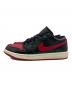 NIKE (ナイキ) WMNS AIR JORDAN 1 LOW ブラック×レッド サイズ:27.5cm：4000円