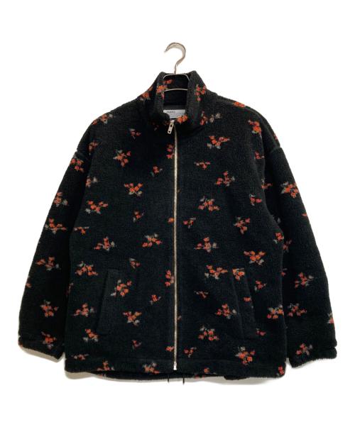 DAIRIKU（ダイリク）DAIRIKU (ダイリク) Flower Fleece Zipup Boulson ブラック サイズ:Ｍの古着・服飾アイテム