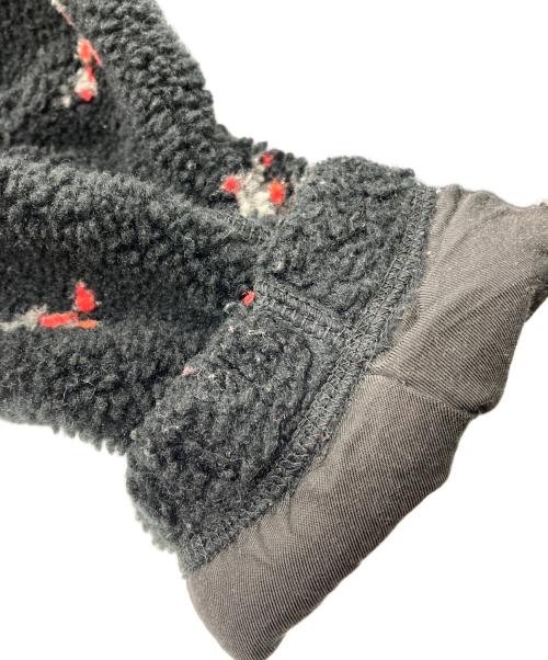 DAIRIKU（ダイリク）DAIRIKU (ダイリク) Flower Fleece Zipup Boulson ブラック サイズ:Ｍの古着・服飾アイテム