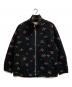 DAIRIKU（ダイリク）の古着「Flower Fleece Zipup Boulson」｜ブラック