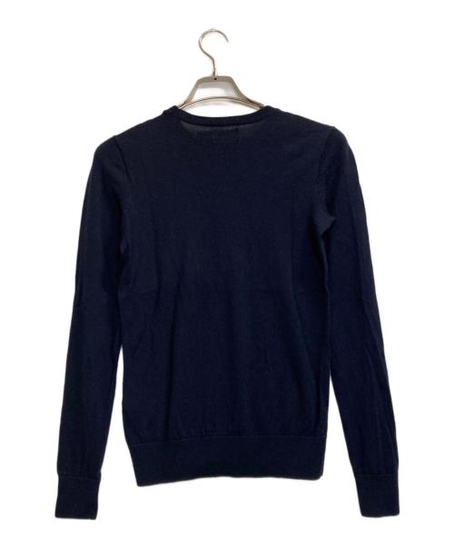 POLO RALPH LAUREN（ポロ・ラルフローレン）POLO RALPH LAUREN (ポロ・ラルフローレン) ワンポイントウールニット ネイビー サイズ:Ｍの古着・服飾アイテム