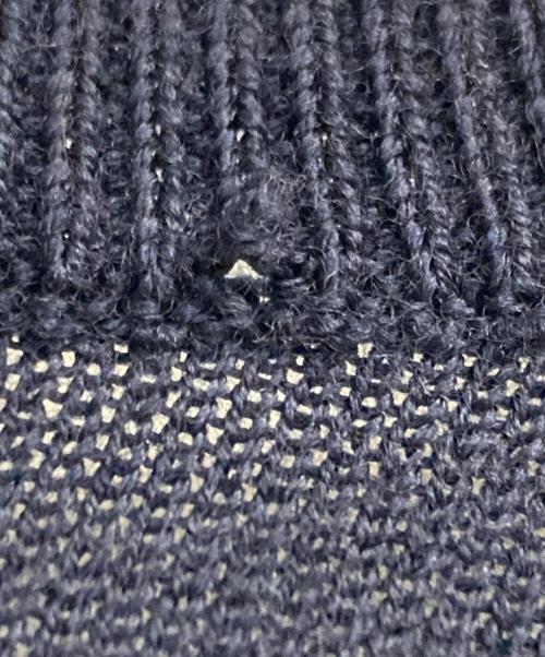 POLO RALPH LAUREN（ポロ・ラルフローレン）POLO RALPH LAUREN (ポロ・ラルフローレン) ワンポイントウールニット ネイビー サイズ:Ｍの古着・服飾アイテム