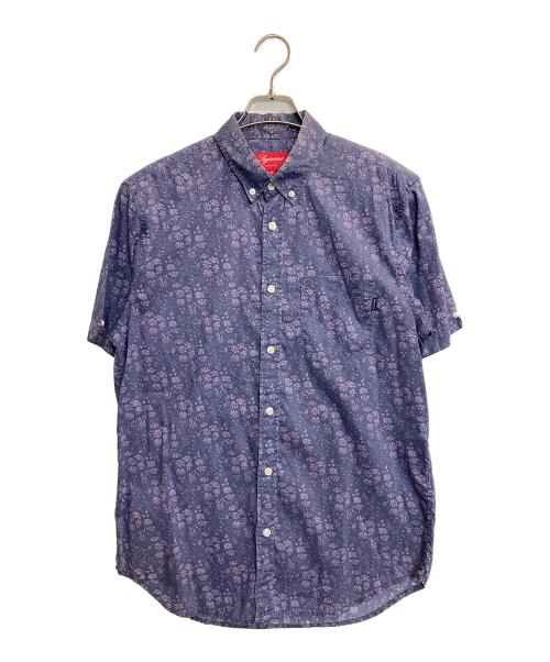 SUPREME（シュプリーム）Supreme (シュプリーム) 13SS LIBERTY SHIRT/半袖花柄シャツ パープル サイズ:Mの古着・服飾アイテム