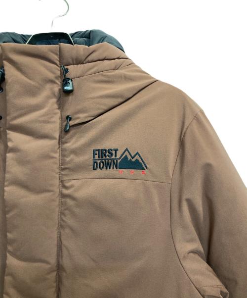 FIRST DOWN（ファーストダウン）FIRST DOWN (ファーストダウン) ダウンジャケット ブラウン サイズ:Ｓの古着・服飾アイテム