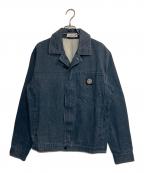 STONE ISLANDストーンアイランド）の古着「19SS Panama Placcato Denim Jacket」｜インディゴ