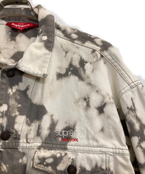 SUPREME（シュプリーム）Supreme (シュプリーム) DENIM TRUCKER JACKET bleached / デニムトラッカージャケット ホワイト×グレー サイズ:Ｌの古着・服飾アイテム