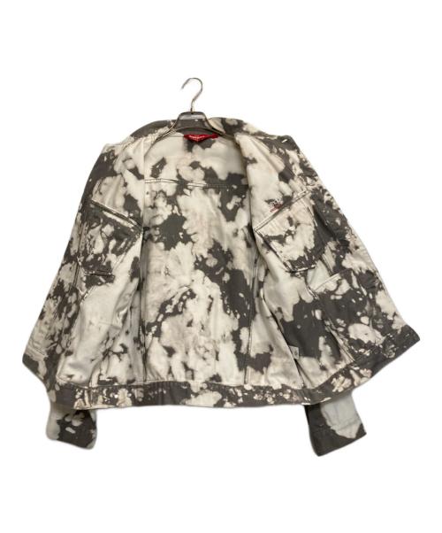 SUPREME（シュプリーム）Supreme (シュプリーム) DENIM TRUCKER JACKET bleached / デニムトラッカージャケット ホワイト×グレー サイズ:Ｌの古着・服飾アイテム