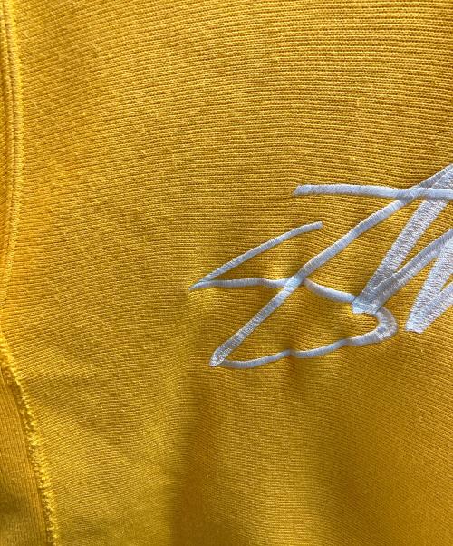 Champion REVERSE WEAVE（チャンピオン リバース ウィーブ）Champion REVERSE WEAVE (チャンピオン リバース ウィーブ) stussy (ステューシー) コラボプルオーバーパーカー イエロー サイズ:Sの古着・服飾アイテム