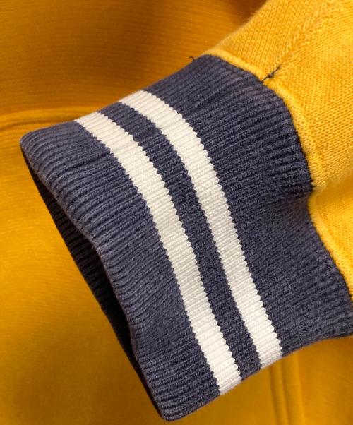 Champion REVERSE WEAVE（チャンピオン リバース ウィーブ）Champion REVERSE WEAVE (チャンピオン リバース ウィーブ) stussy (ステューシー) コラボプルオーバーパーカー イエロー サイズ:Sの古着・服飾アイテム