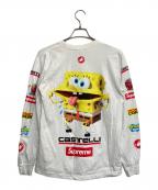 SUPREMEシュプリーム）の古着「SpongeBob Castelli Racing L/S Tee」｜ホワイト
