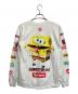Supreme（シュプリーム）の古着「SpongeBob Castelli Racing L/S Tee」｜ホワイト