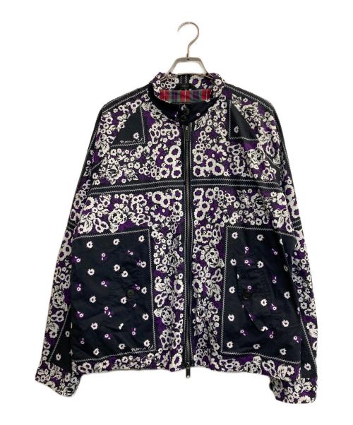 NOMA t.d.（ノーマティーディー）NOMA t.d. (ノーマティーディー) BARACUTA (バラクータ) 別注バンダナ柄G4ジャケット ブラック×パープル サイズ:44の古着・服飾アイテム
