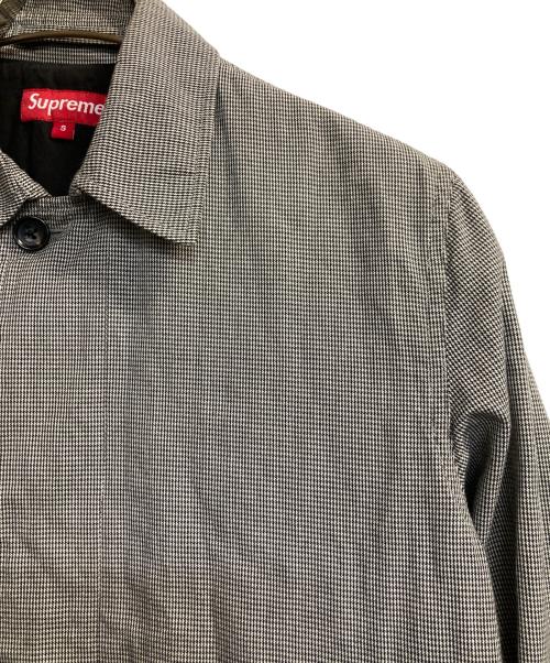 SUPREME（シュプリーム）Supreme (シュプリーム) 12SS Houndtodth Trench / ハウンドトゥーストレンチコート ブラック×ホワイト サイズ:Ｓの古着・服飾アイテム