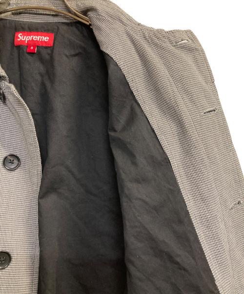 SUPREME（シュプリーム）Supreme (シュプリーム) 12SS Houndtodth Trench / ハウンドトゥーストレンチコート ブラック×ホワイト サイズ:Ｓの古着・服飾アイテム