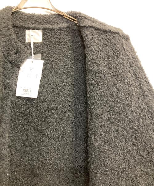 AMAIL（アマイル）AMAIL (アマイル) ニットコート ブラック サイズ:Ｆの古着・服飾アイテム
