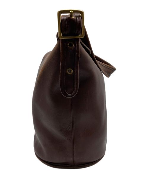COACH（コーチ）COACH (コーチ) レザーショルダーバッグ ブラウンの古着・服飾アイテム