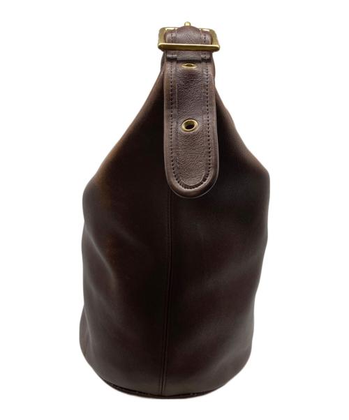 COACH（コーチ）COACH (コーチ) レザーショルダーバッグ ブラウンの古着・服飾アイテム