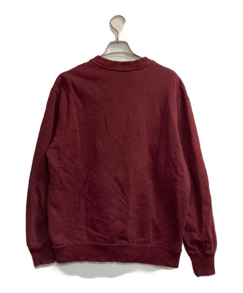 DIESEL（ディーゼル）DIESEL (ディーゼル) 裏起毛ロゴスウェット ボルドー サイズ:ＸＳの古着・服飾アイテム