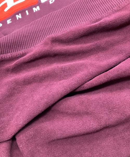 DIESEL（ディーゼル）DIESEL (ディーゼル) 裏起毛ロゴスウェット ボルドー サイズ:ＸＳの古着・服飾アイテム