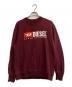 DIESEL（ディーゼル）の古着「裏起毛ロゴスウェット」｜ボルドー